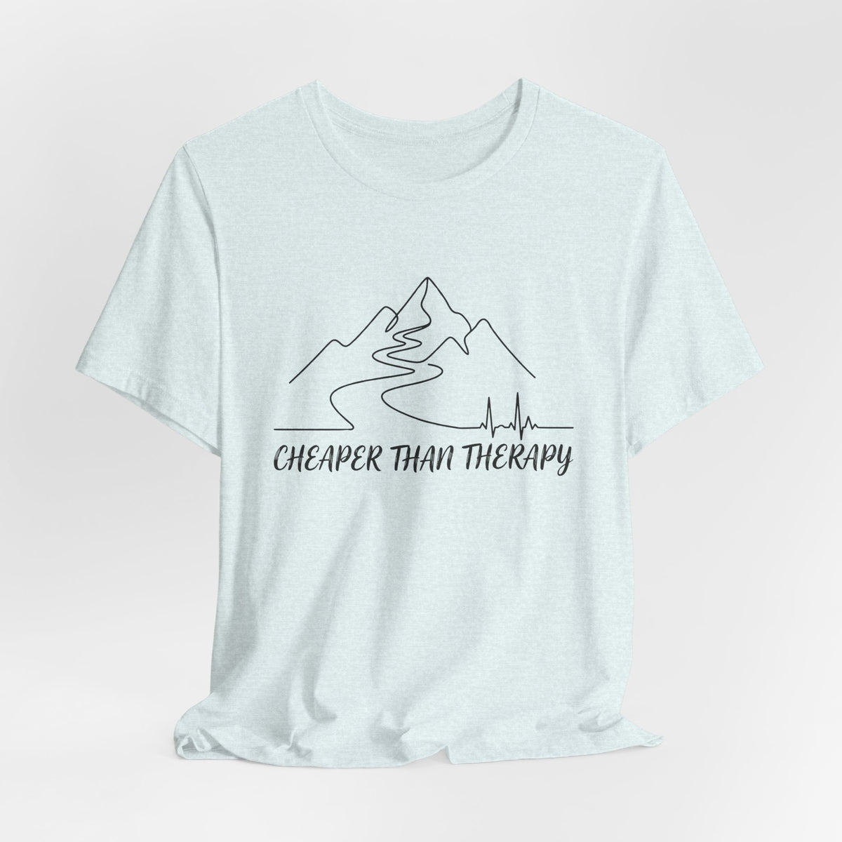 Cheaper Than Therapy | Mountain Hiking Graphic Tee