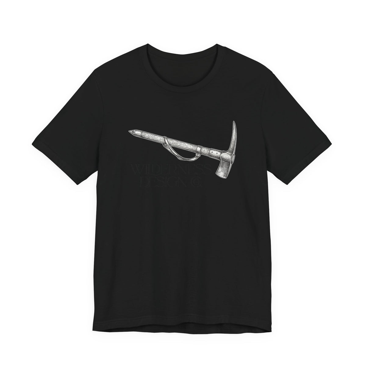 Wilderness Design Co. Ice Axe Tee — Mountain Climbing Vintage Graphic Shirt
