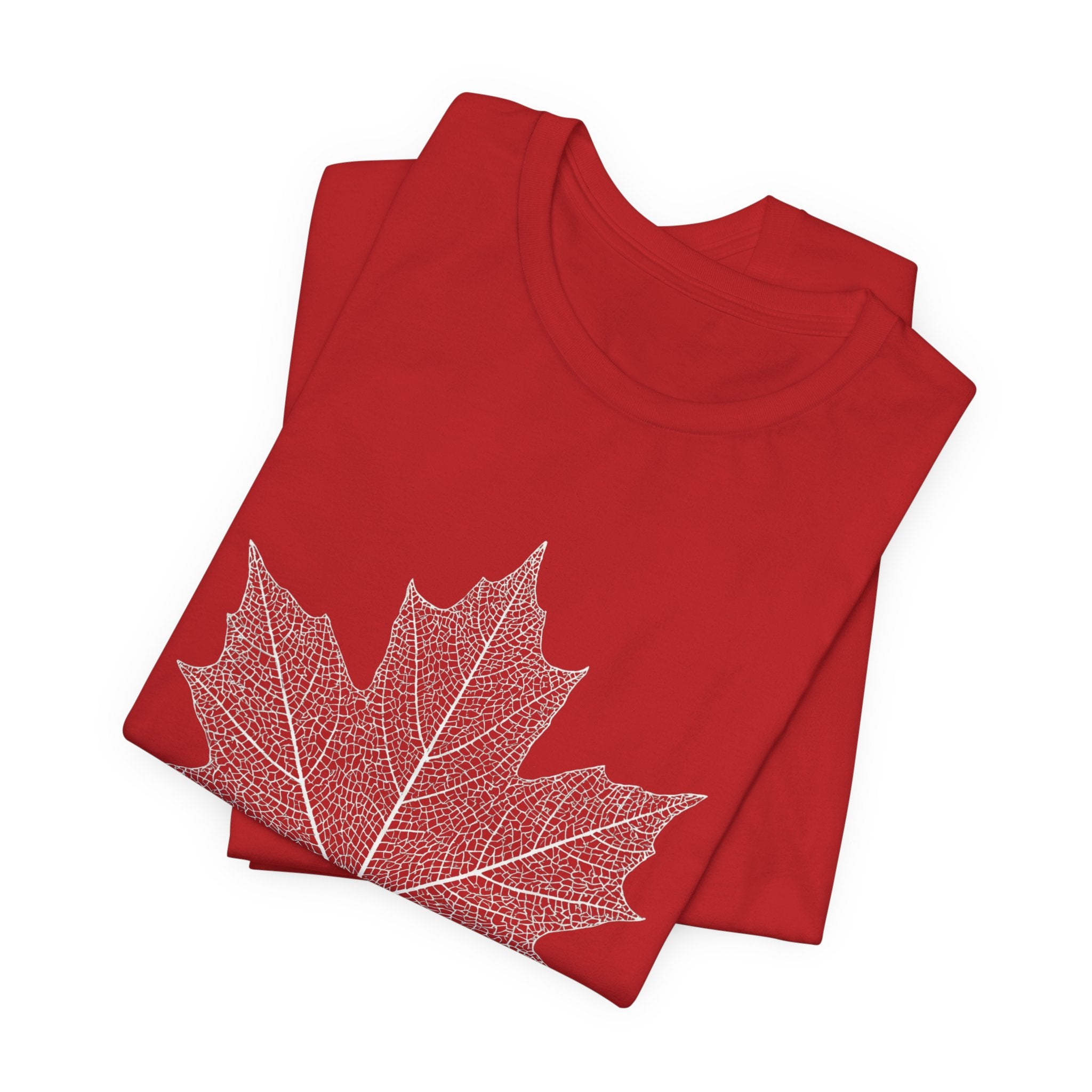 Maple Leaf Line Art | Nature Graphic Tee