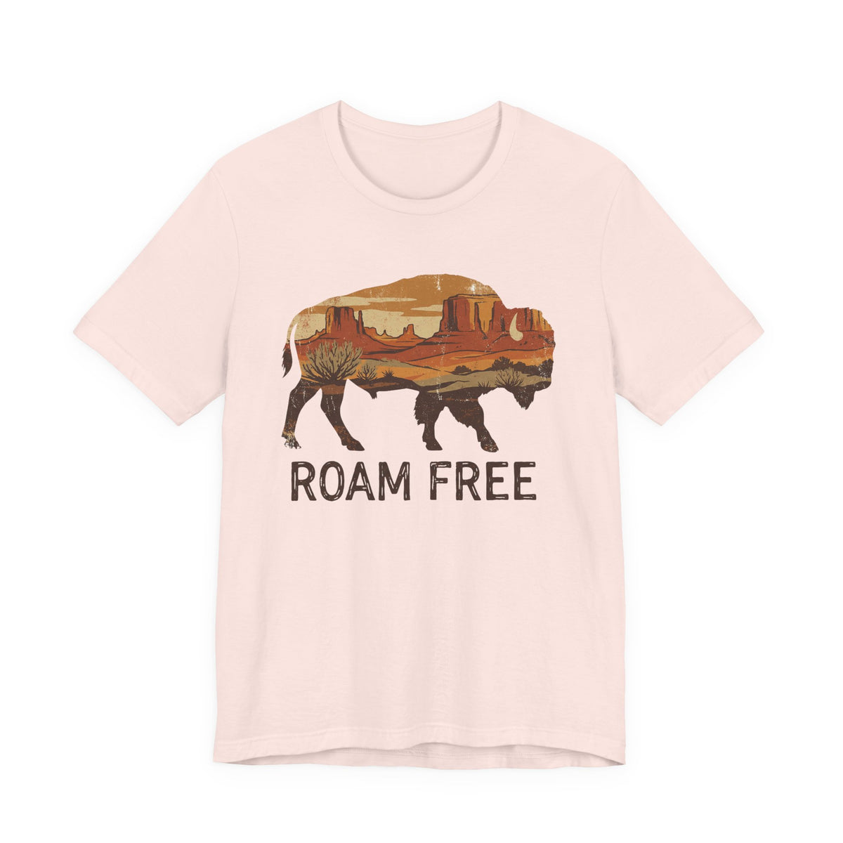 Roam Free Buffalo Desert | Nature Graphic Tee