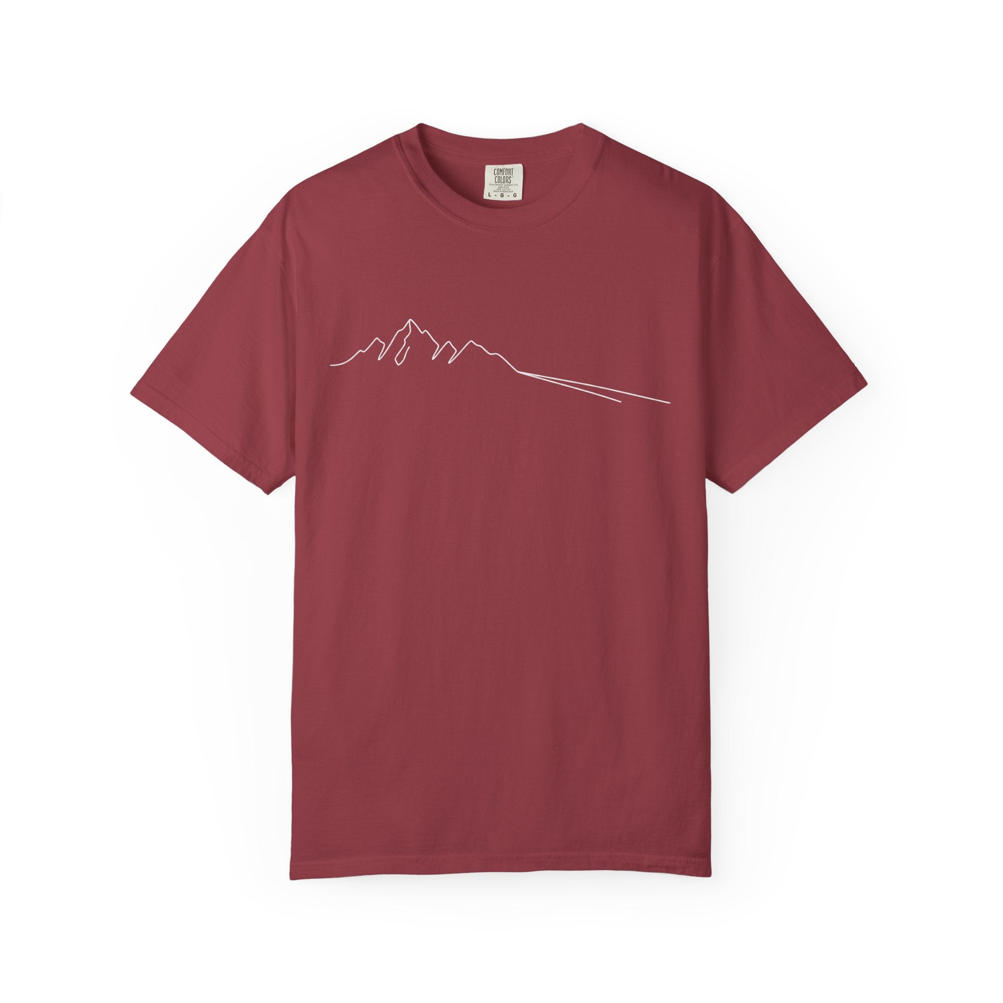 Mountain Outline T-Shirt — Minimalist Hiking Tee