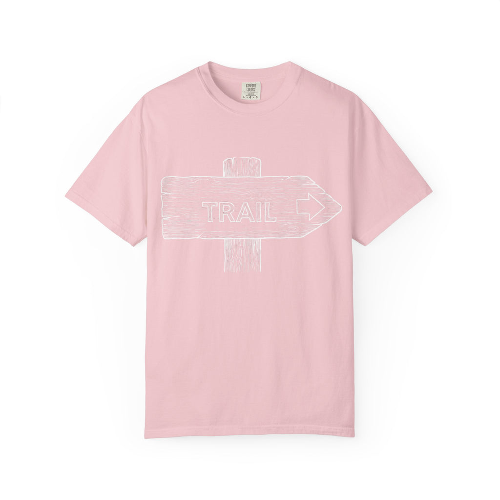 Trail Sign T-Shirt — Outdoor Hiking Direction Shirt