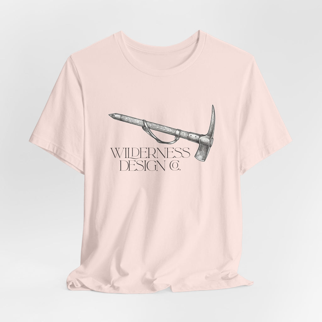 Wilderness Design Co. Ice Axe Tee — Mountain Climbing Vintage Graphic Shirt