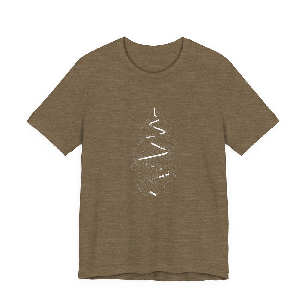 Switchback Trail | Minimalist Topo Line Art Graphic Tee