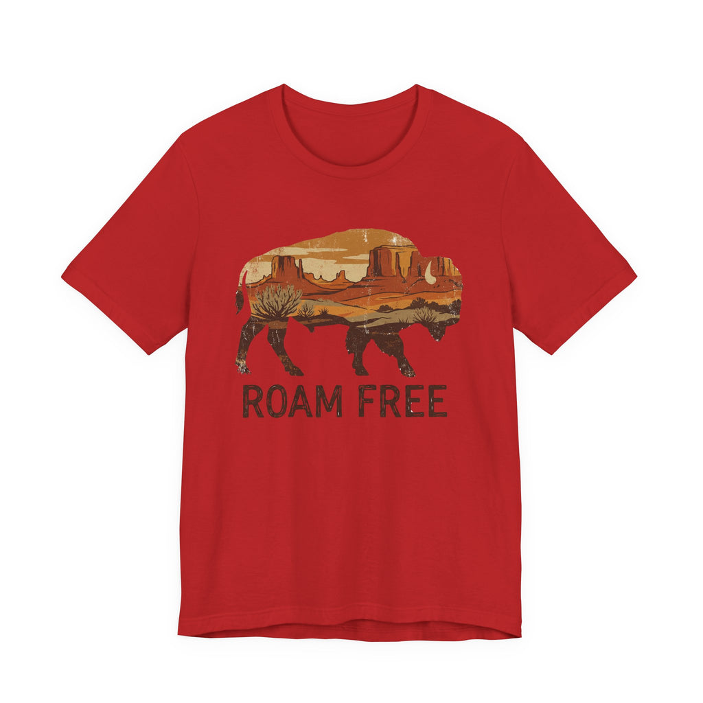 Roam Free Buffalo Desert | Nature Graphic Tee