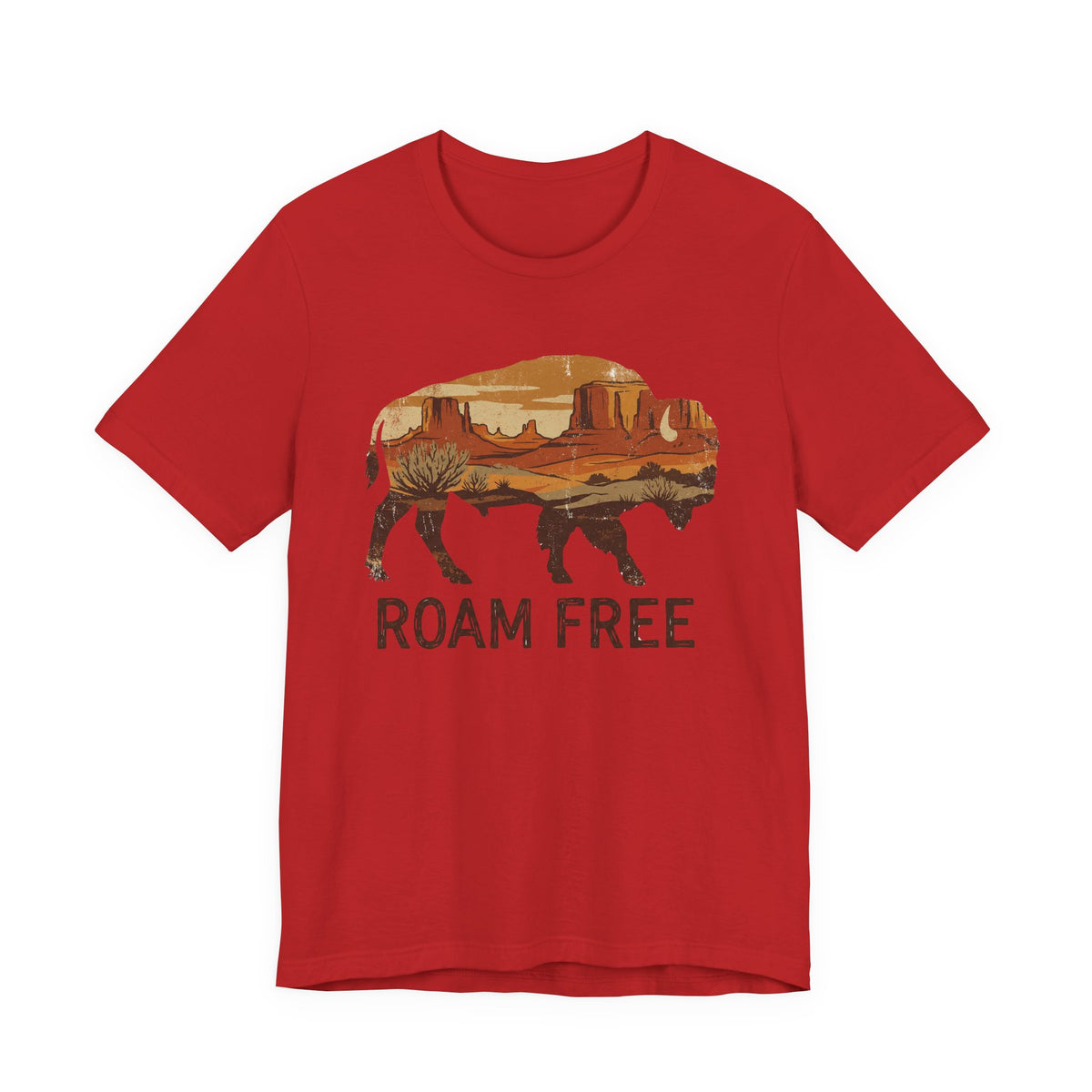 Roam Free Buffalo Desert | Nature Graphic Tee
