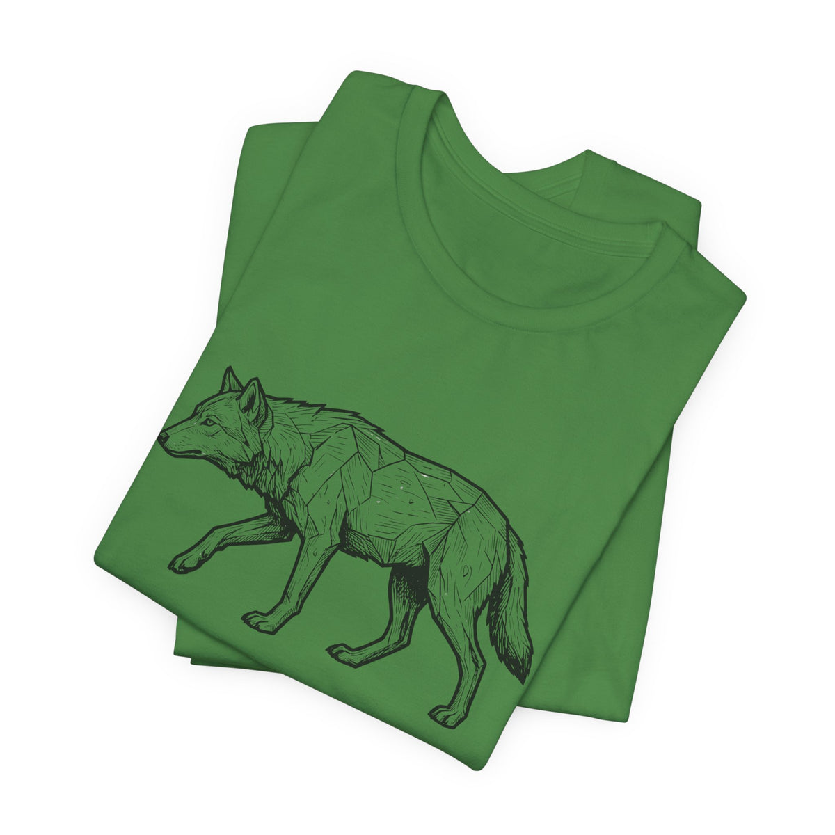 Geometric Wolf Wildlife Art | Nature Graphic Tee